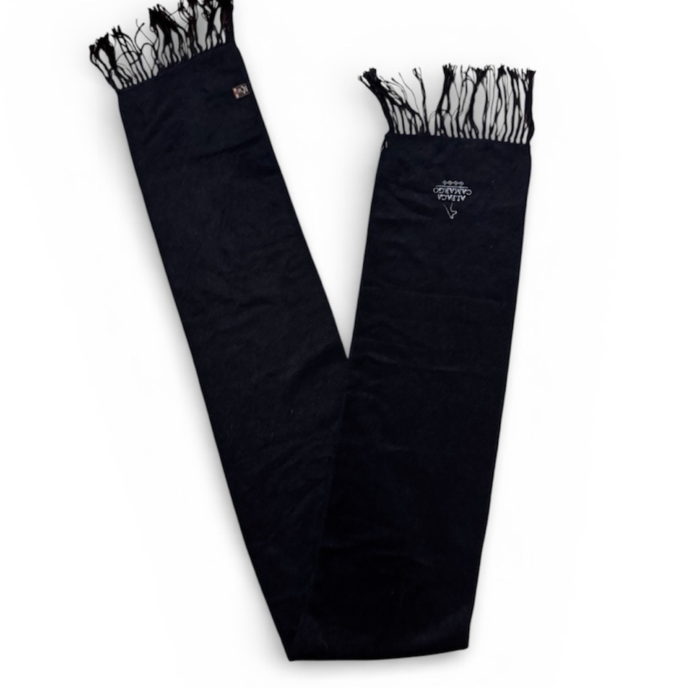 Dark blue Alpaca wool Scarf never used,2metres long